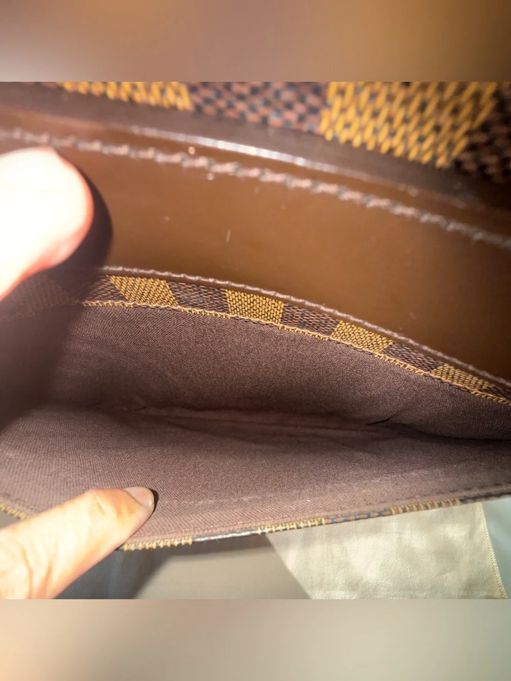 Louis Vuitton Damier Ebene Porte Ordinateur Sabana Computer Case